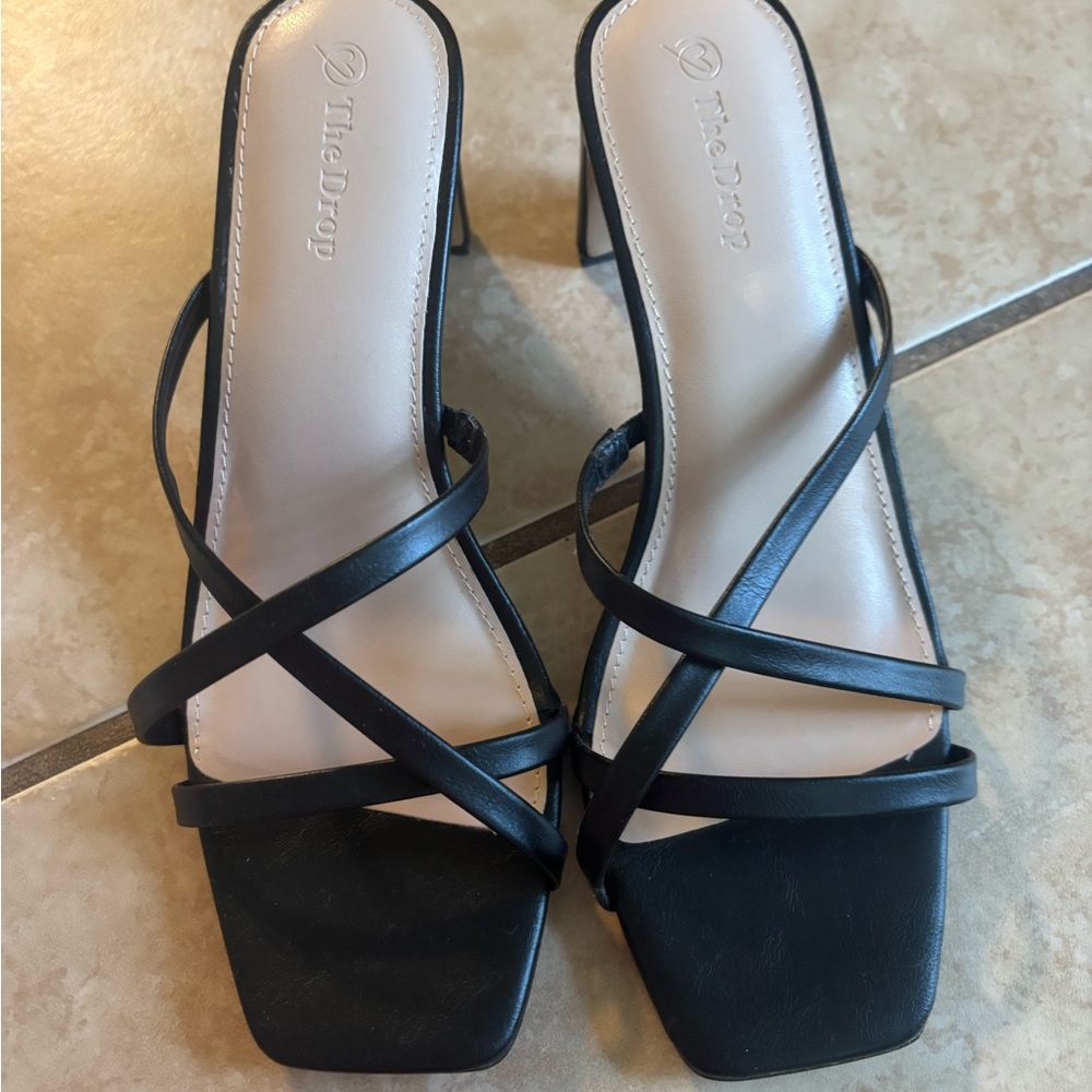 Elegant Black Strappy Heels